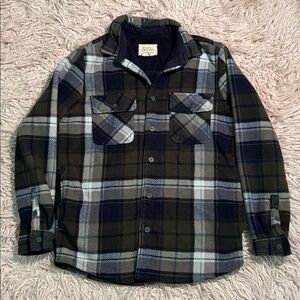 Boston Traders Plaid Fleece Lined Flannel Shirt Jacket